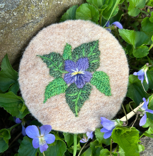 Violet Embroidery Kit