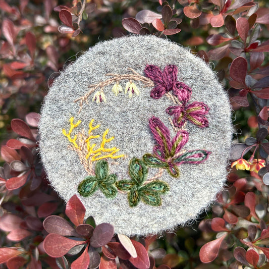 Purple Japanese Barberry Embroidery Kit